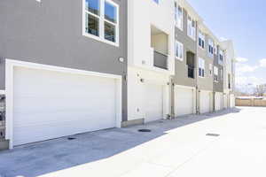 Exterior space featuring a mountain view