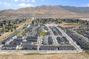 Bird's eye view featuring a mountain view