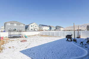 Backyard. View of Garden and playarea