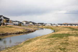 View of water feature featuring a residential view