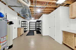 View of storage area basement