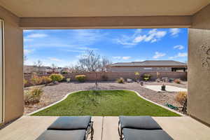 View of yard featuring a patio area