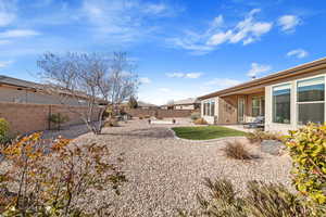 View of yard featuring a patio