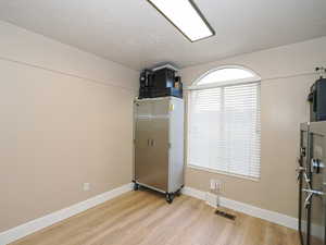 Interior space featuring light wood-type flooring