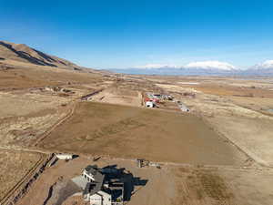 Bird's eye view with a mountain view and a rural view