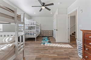 Bedroom featuring hardwood / wood-style floors