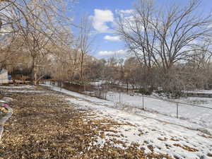 View of snowy yard