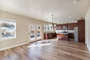 A huge great room with an open floor plan