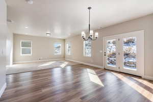 A spacious great room with an open floor plan