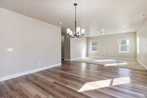 A spacious great room with an open floor plan