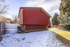 View of snow covered exterior