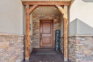 View of entrance to property