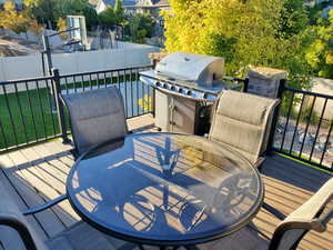 Deck off of kitchen