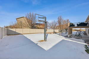 View of basketball court