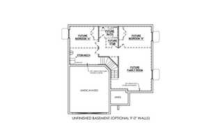 Unfinished Basement Floor Plan