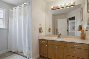 Bathroom featuring vanity