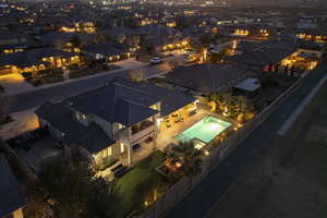 Birds eye view of property