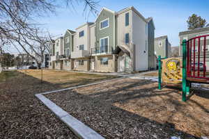 Exterior space featuring a playground