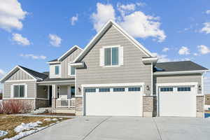 Craftsman-style home with covered porch