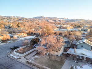 Bird's eye view featuring a mountain view