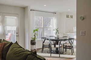 View of dining area