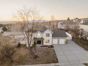 View of front of home featuring the daily sunset views.