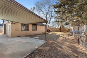 View of yard featuring a patio area