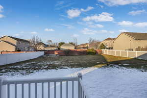 View of snowy yard