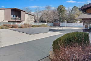 Exterior space with a patio area