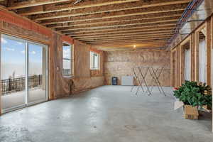 Misc room with concrete floors