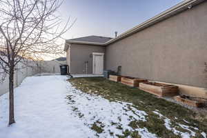 View of snowy yard