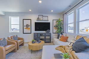 Photo of decorated model home, finishes will vary.