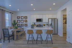 Photo of decorated model home, finishes will vary.