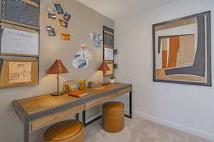 Photo of decorated model home, finishes will vary.