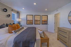 Photo of decorated model home, finishes will vary.