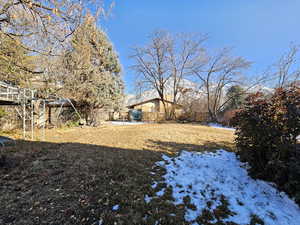 View of snowy yard