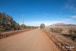 View of road with a mountain view