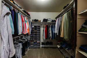 View of spacious closet