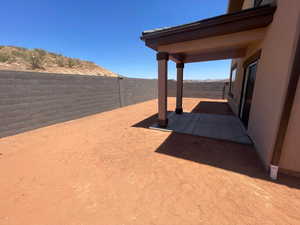 View of yard with a patio area