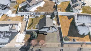 Birds eye view of property