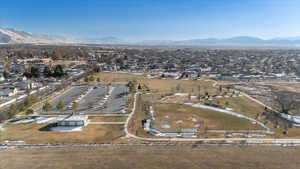 Bird's eye view featuring a mountain view