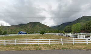 View of mountain feature featuring a rural view