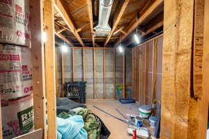 View of basement. Unfinished portion. Could be a bedroom, living room, den, office...