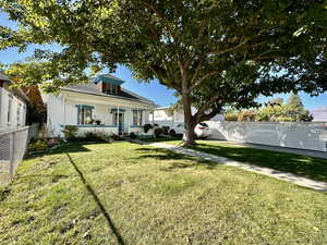 View of yard with a porch