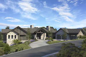 View of front of house featuring a garage