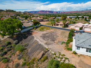 Bird's eye view featuring a mountain view