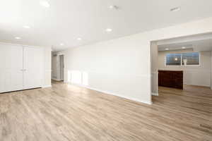 Huge living room in the basement to create that perfect gathering space.