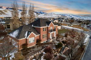 Exterior space with a mountain view