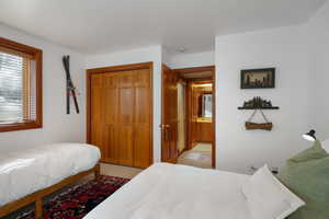 Bedroom featuring a closet