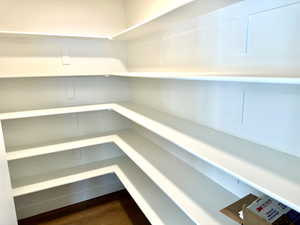 Large corner pantry.